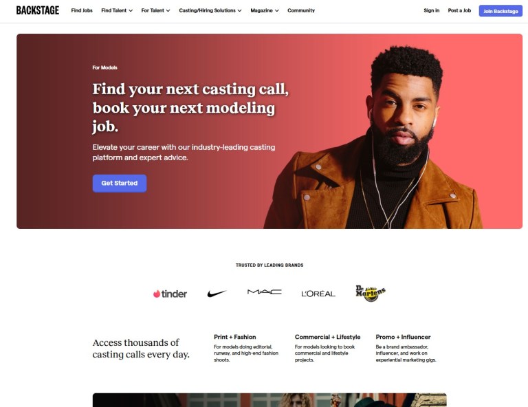 Modnet - Link in Bio and Portfolio Display for Models